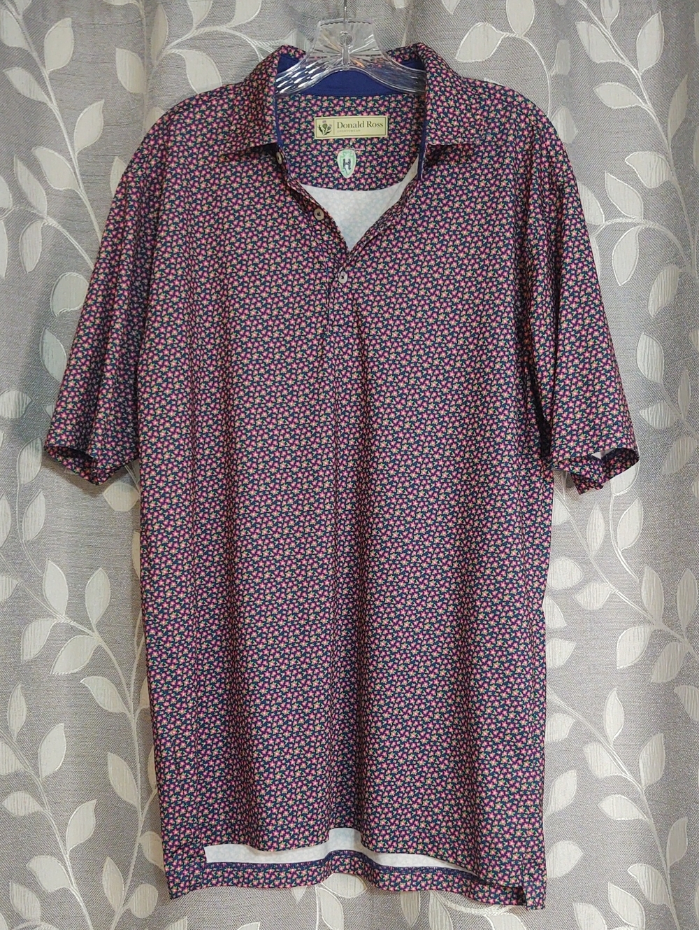 Donald Ross Men's Blue Polo Style Shirt size M